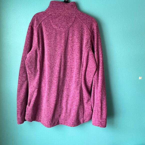 Duluth Trading Co Pink Long Sleeve Quarter Snap Shirt Zippers Women's Size M - Picture 7 of 7